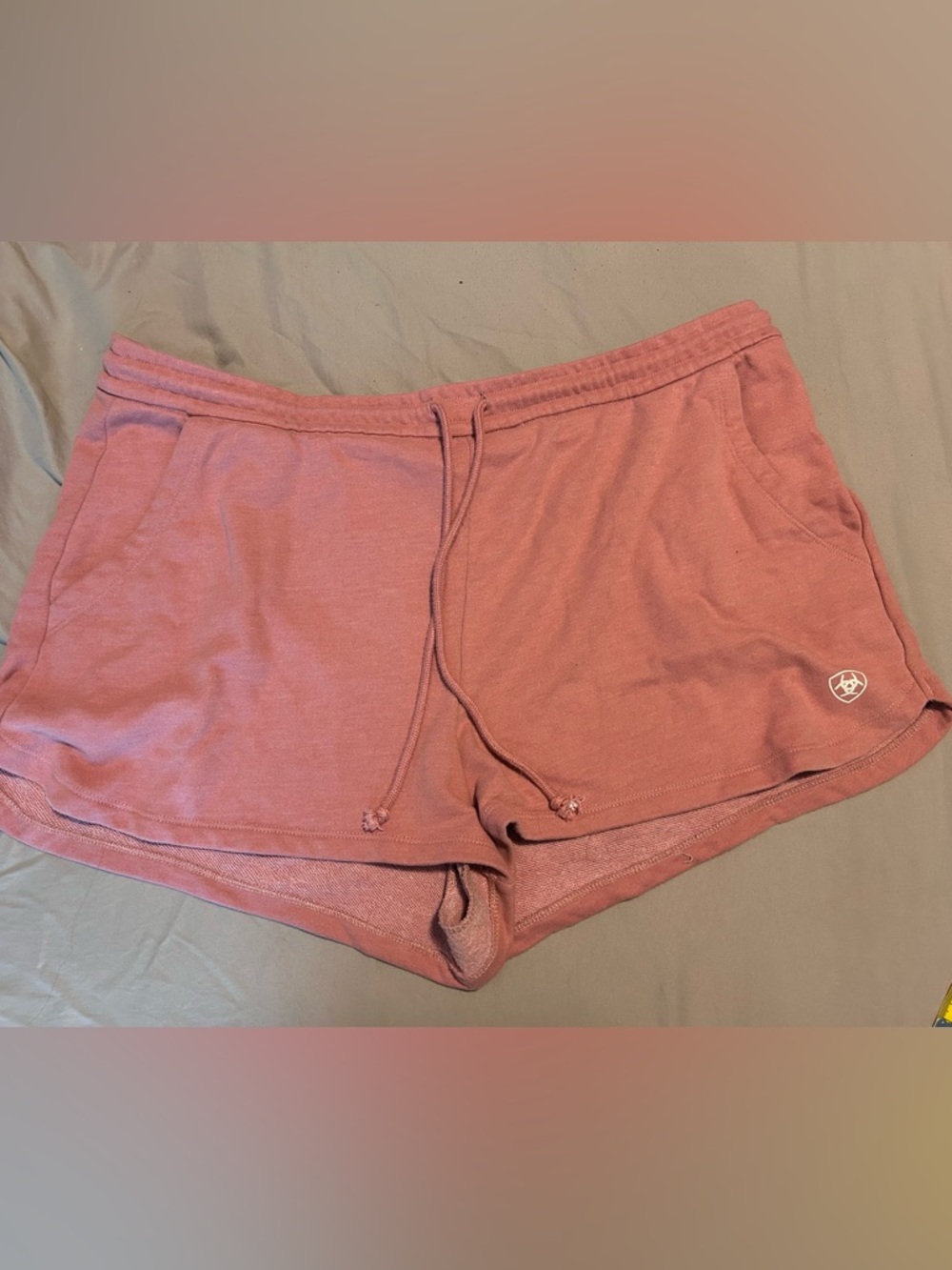 Ariat Dusty Rose Terry Shorts Size XXL Loungewear Western Cozy - Picture 2 of 9